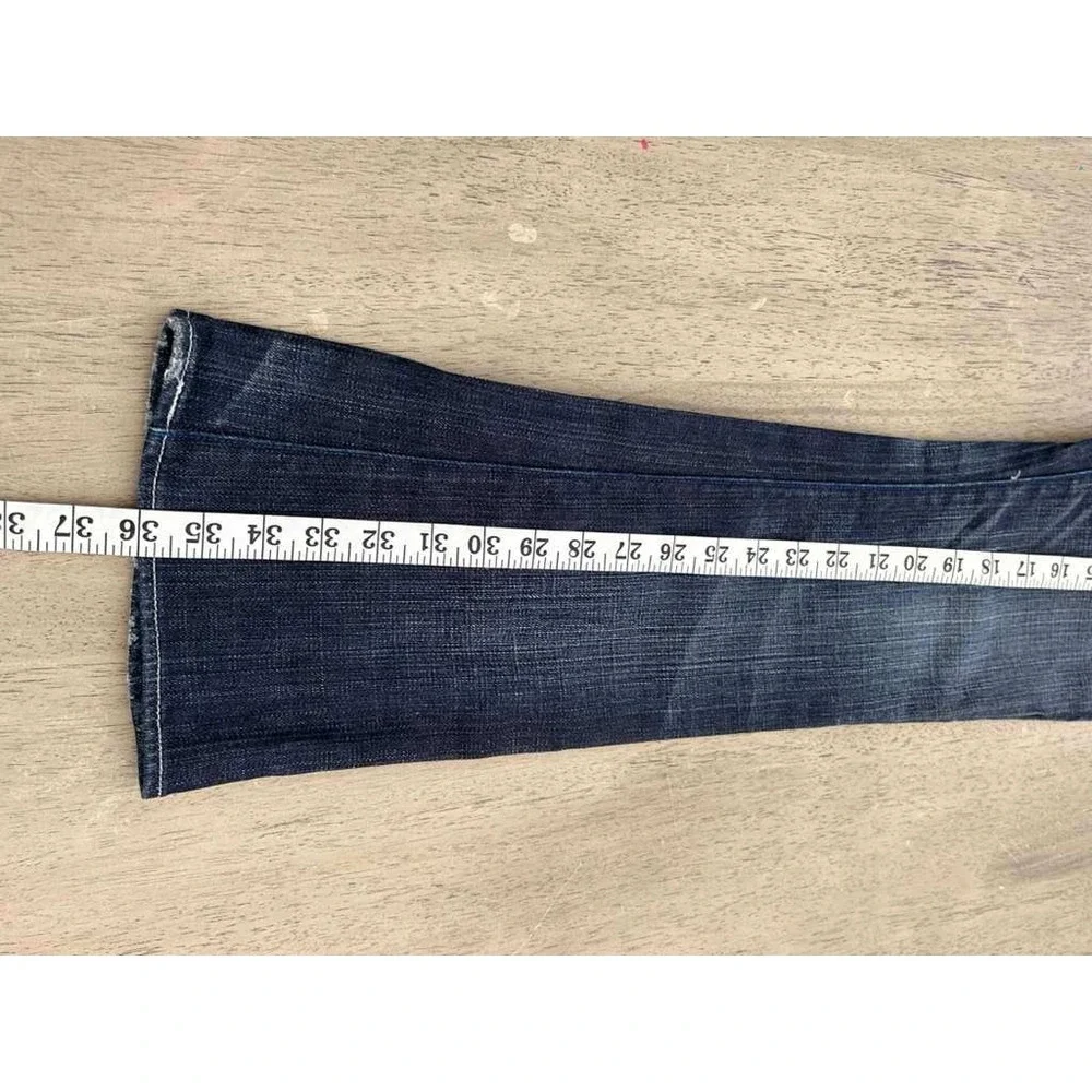 Rock & Republic Womens Bootcut Jeans Dark Wash Low Rise Blue Denim Size 28x34